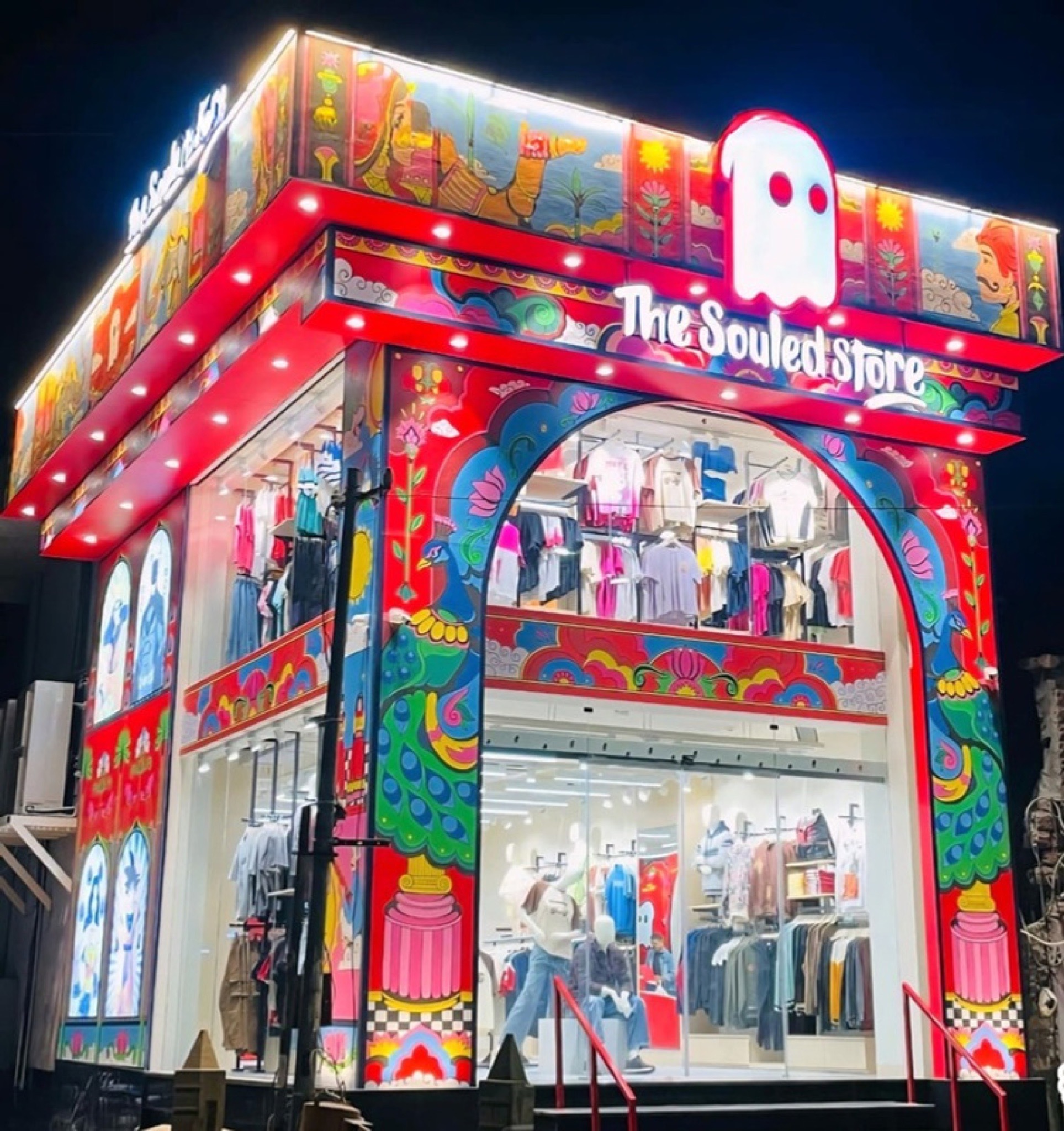The Souled Store colourful façade