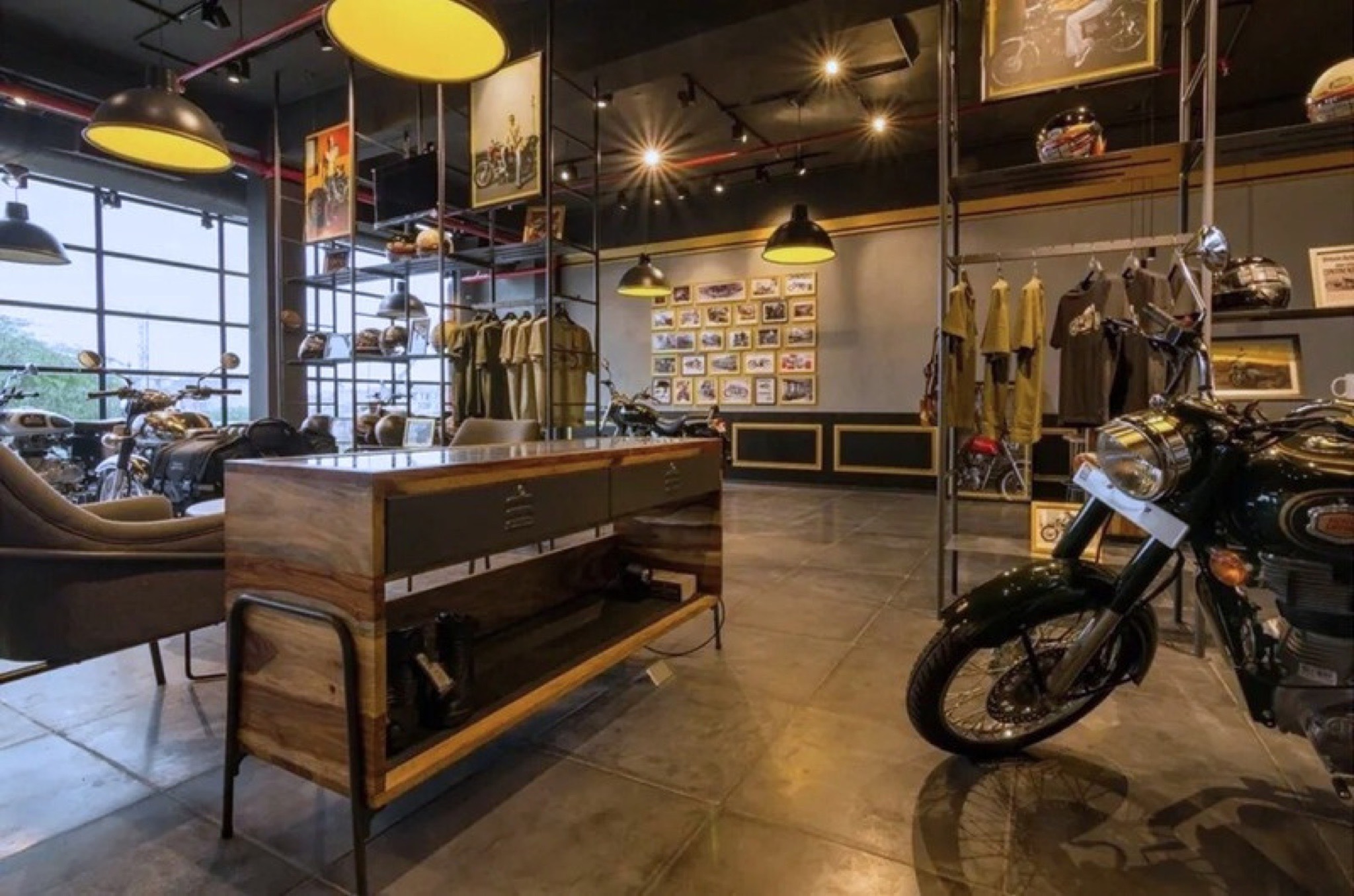 Royal Enfield dealership interior