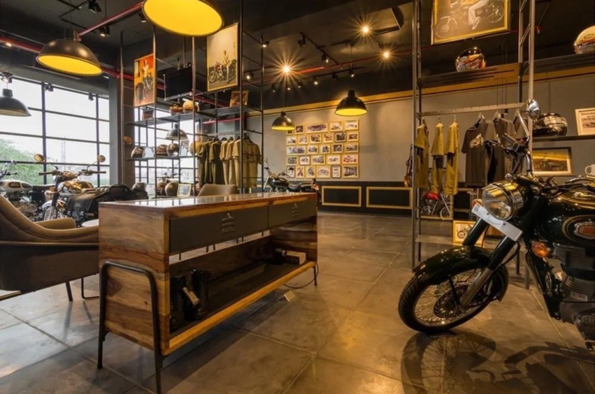 Royal Enfield dealership interior